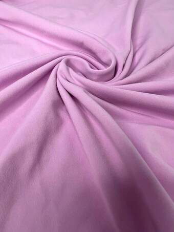 Solid Lavender DBP Fabric - 58-60" Wide Double Brushed Polyester Knit - Soft & Stretchy on double brushed poly fabric