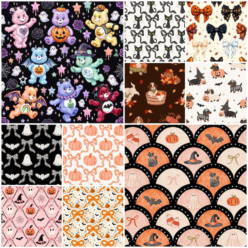 Print Your Halloween Fabric on your Favorite Fabric on other fabric