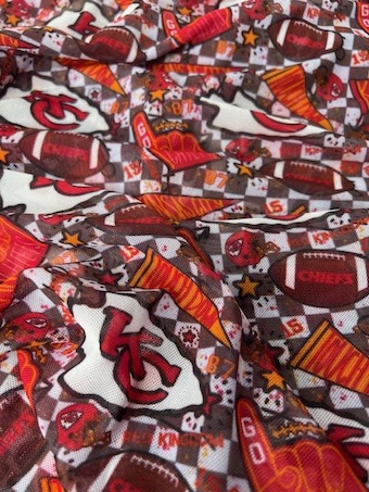 Mesh Knit Kansas Fabric by the half yard and yard on other fabric