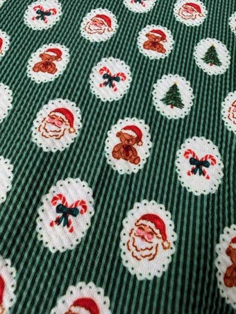 Christmas Medallion Vintage Icons Bullet Fabric on bullet liverpool knit fabric