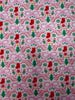 Mini Pink Bows & Christmas Doodles DBP Fabric by the Yard on double brushed poly fabric — thumbnail 4