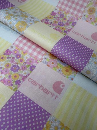 Country Girl Gingham Patchwork Cotton on 100% woven cotton fabric