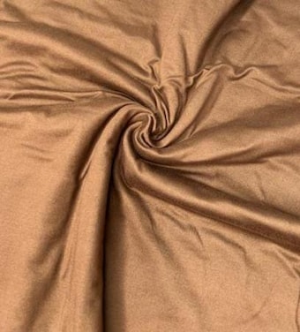 Chocolate Solid DBP Fabric on double brushed poly fabric