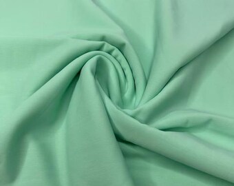 Mint Swim Nylon Heavy Spandex Fabric - Solid Stretch Knit for Swimwear & Activewear