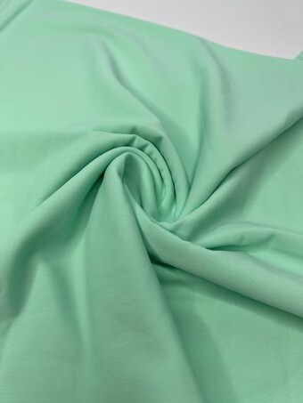 Mint Swim Nylon Heavy Spandex Fabric - Solid Stretch Knit for Swimwear & Activewear on swim fabric