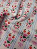 Mini Floral Bow Stripe DBP Fabric by the Yard on double brushed poly fabric — thumbnail 7