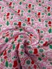 Mini Pink Bows & Christmas Doodles DBP Fabric by the Yard on double brushed poly fabric — thumbnail 6