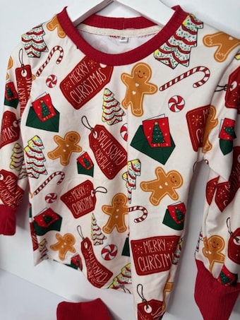 Custom Christmas Pajamas — handmade children's apparel, Christmas pajamas and holiday dresses
