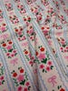 Mini Floral Bow Stripe DBP Fabric by the Yard on double brushed poly fabric — thumbnail 1