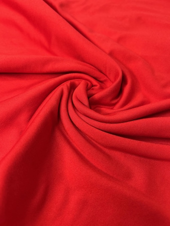 Vibrant Scarlet DBP Fabric - Premium Solid Double Brushed Poly Knit for Sewing on double brushed poly fabric