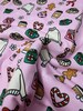 Mini Christmas Cozy Doodles DBP Fabric by the Yard on double brushed poly fabric — thumbnail 3