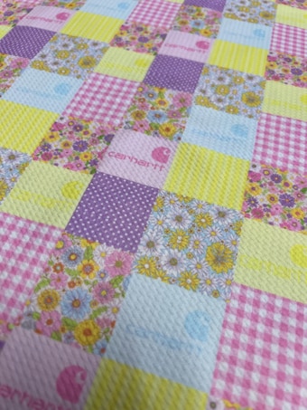 Pastel Western Bullet Fabric on bullet liverpool knit fabric