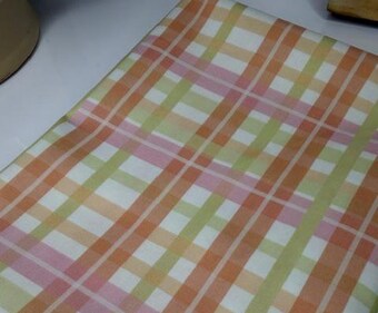 Pastel Plaid Cotton Fabric by the Yard on 100% woven cotton fabric