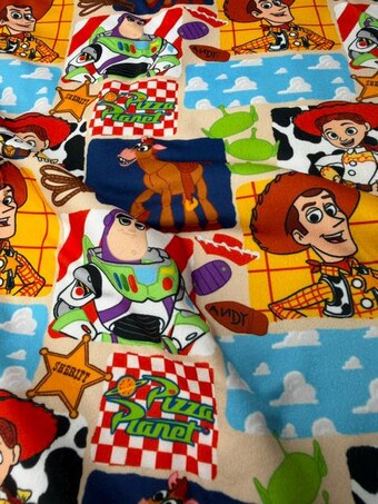 Space Ranger Cowboy DBP Fabric on double brushed poly fabric