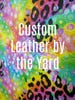 Lychee Faux Leather Custom Printing on faux leather fabric — thumbnail 1
