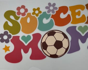Fierce Soccer Mom DTF Graphic: Sports Apparel Design