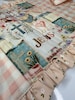 Quilted Bible Cover with Ruffles — Bible covers, journal covers, handmade unique gifts — thumbnail 7