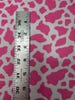 Mini Pink Cowhide DBP Fabric by the Yard on double brushed poly fabric — thumbnail 3
