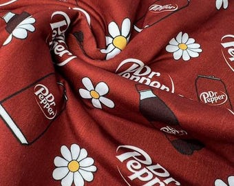 Summer Soda Pop, Floral Soda, Cute Floral DBP Fabric, Great Fabric for Headbands, Dresses and More, Ships Fast.