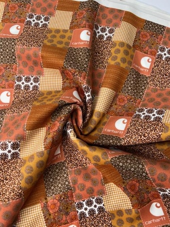 Cowboy Suede Country Patchwork Fabric on other fabric