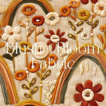 Boho Floral Rainbows Yoga Knit Fabric: 4-Way Stretch on swim spandex fabric