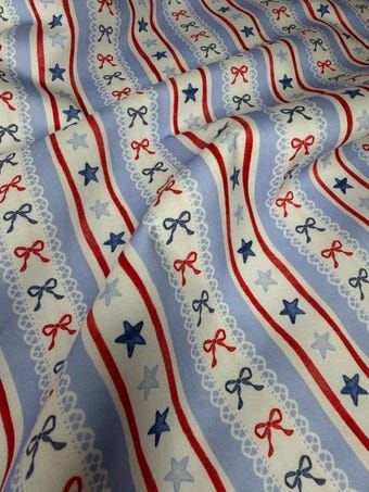 Patriotic Cotton on 100% woven cotton fabric