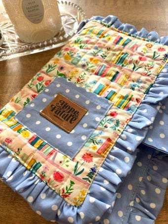 Handmade Bookish Quilted Bible Cover — Bible covers, journal covers, handmade unique gifts