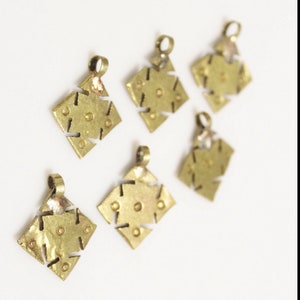 6 Small Coptic Cross, Ethiopian cross,6 Pcs Small Ethiopian Brass Crosses, Ethiopian Cross, Cross Pendant,African Pendant,Ethiopian Jewelry