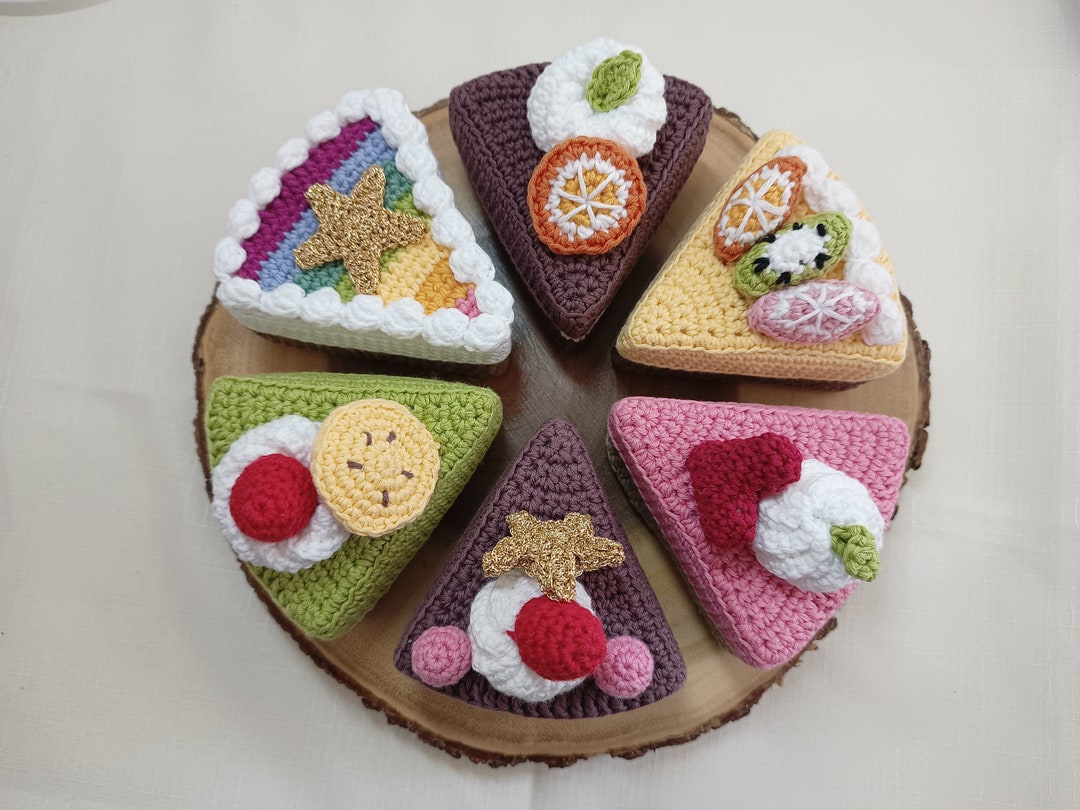 Slice of Cake Jewellery Box Celebration Cake Crochet, Amigurumi