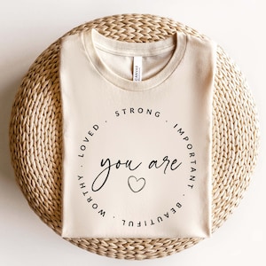 Sei forte SVG PNG, amato svg, degno svg, sei importante svg, sei bella svg, amore per sé svg, sei importante svg