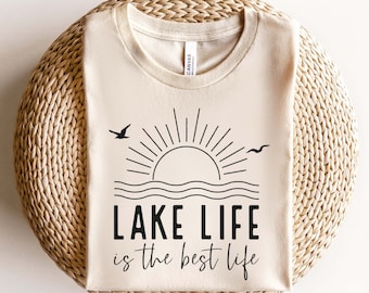 Lake Life Is The Best Life Svg, Summer Lake Vacation Svg, Lake Vibes Svg, Vacation Lake Svg, Cottage Life Svg, Camping Svg, Lake File Cricut