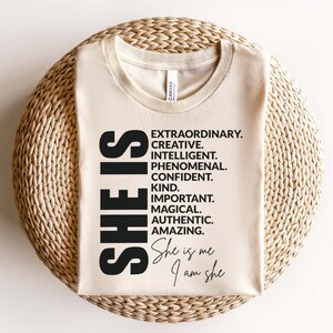 Elle est Svg, Femme Affirmation Svg, Positive Svg, Elle est Créative Svg, Motivation Svg, Elle est gentille SVG, You Matter Svg, Svg Cut Fichier Cricut