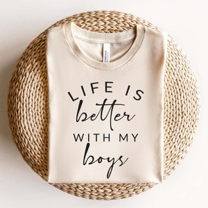 Life Is Better With My Boys Svg Png, Boy Mom Svg, Mom Shirt Svg, Mom Life Svg, Mom Gift Ideas Svg, Mom Cut Files For Cricut