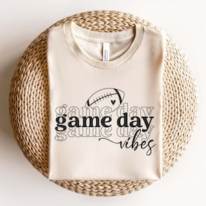 Game Day Vibes Svg, Football Game Day Svg, Football Svg, Game Day Svg, Football Mom Svg, Sports Shirt Svg, Football Season Svg For Cricut