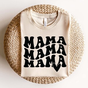 Mama SVG PNG File, Retro Mama Svg, Mom Svg, Boho Mama Svg, Mama Wavy Text Svg, Stacked Mama Svg, Blessed Mom Svg, Mom Cut File For Cricut