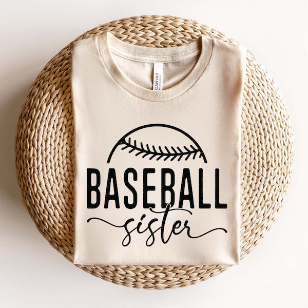 Baseball Sister SVG PNG, Baseball Sis Svg, Baseball Sister Shirt Svg, Baseball Cut File For Cricut, Sister Svg, Sister Shirt Svg