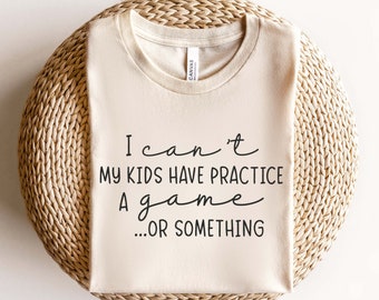 Non posso che i miei figli si esercitino in un gioco o qualcosa in formato Svg, Game Day Svg, Funny Baseball Svg, Sports Mom Svg, Football Svg Cut Files For Cricut