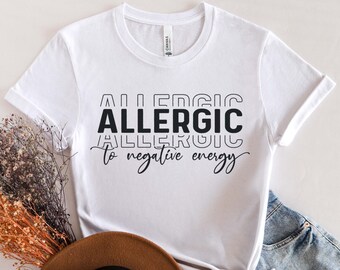 Allergisch voor negatieve energie SVG PNG, Alle goede dagen Svg, Positieve Vibes Svg, Motiverende Svg, Inspirerende Quote Svg, Kies Happy Svg Bestand