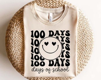 100 Days Of School SVG PNG, 100 Days Shirt Svg, Happy 100 Days Of School Svg, 100 Days Brighter Svg, Teacher School 100th Day Svg Cut Files