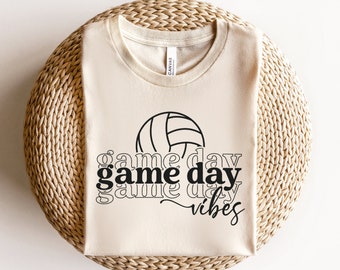 Game Day Vibes Svg, Equipo de Voleibol Svg, Voleibol Vida Svg, Día del Juego Svg, Voleibol Cheer Svg, Voleibol Chica Svg Cortar Archivos para Cricut