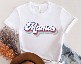 Retro Mama SVG PNG, Stacked Mama Svg, Blessed Mom Svg, Mom Life Svg, Mom Shirt Svg, Mom Svg, Gift For Mom Svg Cut File For Cricut
