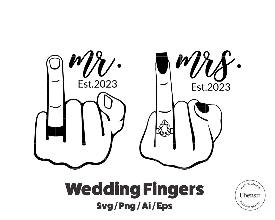 Wedding Finger Svg, Engaged Finger Svg, Wifey Diamond Ring, Wedding