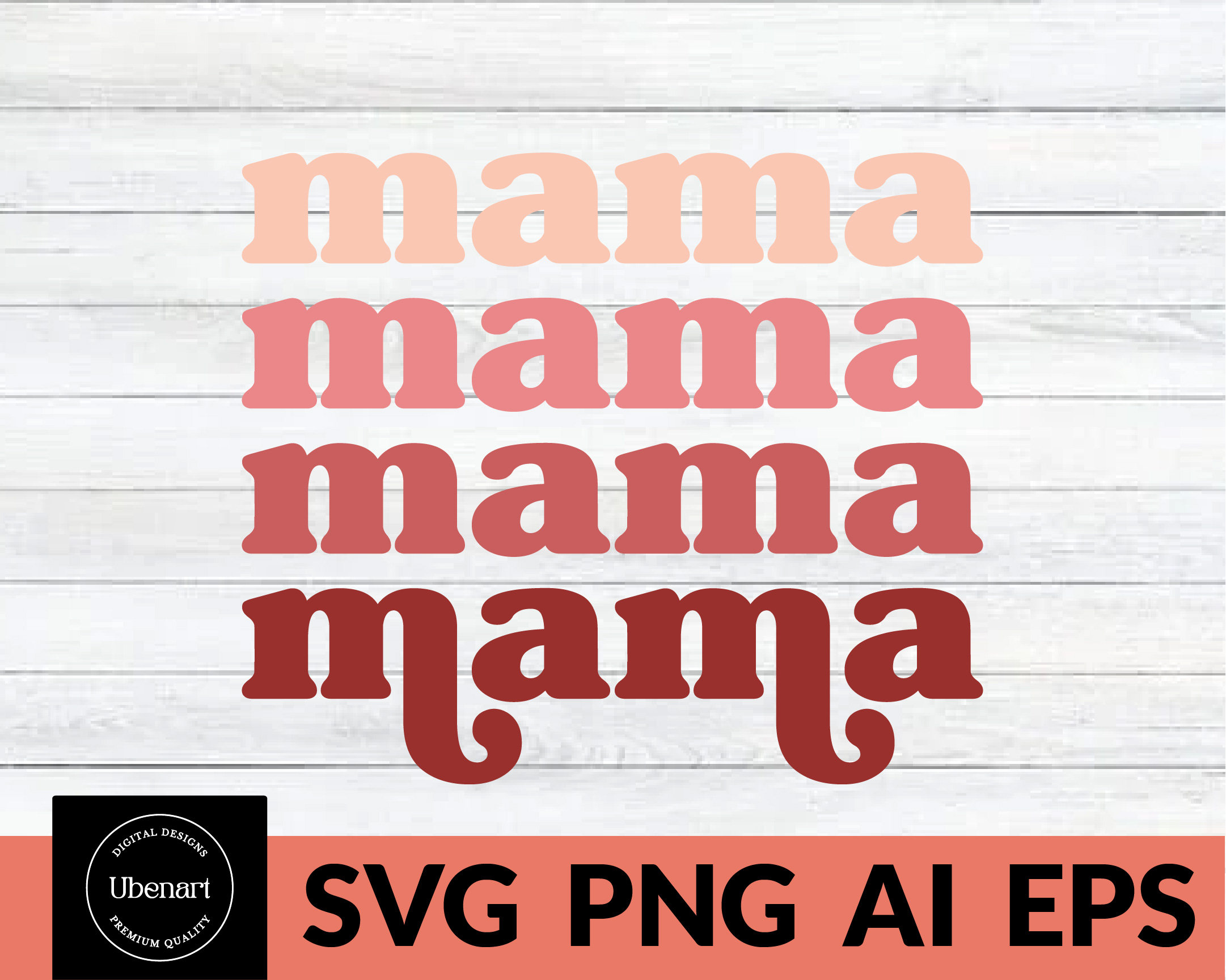 Momma Pattern Svg Retro Mama SVG PNG, Stacked Mama Svg, Blessed Mom Svg, Mom Life Svg ...