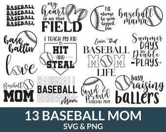 Baseball Mom svg Bundle, baseball shirt svg, baseball mama svg, baseball png, mom sports svg, mom svg