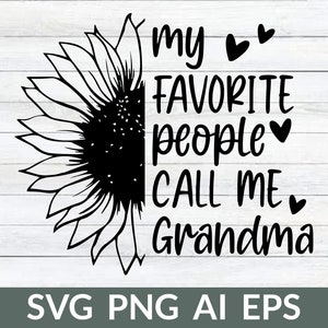 My Favorite People Call Me Grandma SVG, Oma SVG, Oma svg, Oma svg, Geschenk für Oma, Digital Download, Cricut