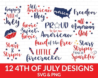 4th of July SVG Bundle, July 4th svg, Fourth of July svg, independence day svg, America svg, patriotic svg, USA flag svg,