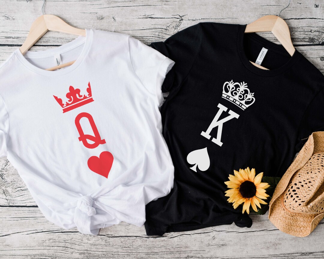 King and Queen Svg Couple Anniversary Svg Matching Couples - Etsy