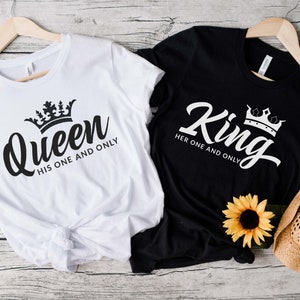 Rei e Rainha Svg, Aniversário de Casal Svg, Casais Combinando Svg, Sr.