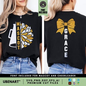 Cheer Team Template Svg, Cheer Team Shirt Svg, Mascot Cheer Svg, Cheer Mom Svg Png, Cheerleader Svg Png Design, Cheerleading Svg Png