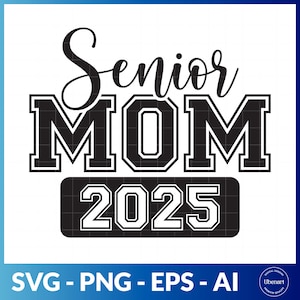 Senior moeder 2025 Svg, klasse van 2025 Svg, afstuderen ontwerp 2025 Svg, 2025 afgestudeerde Svg